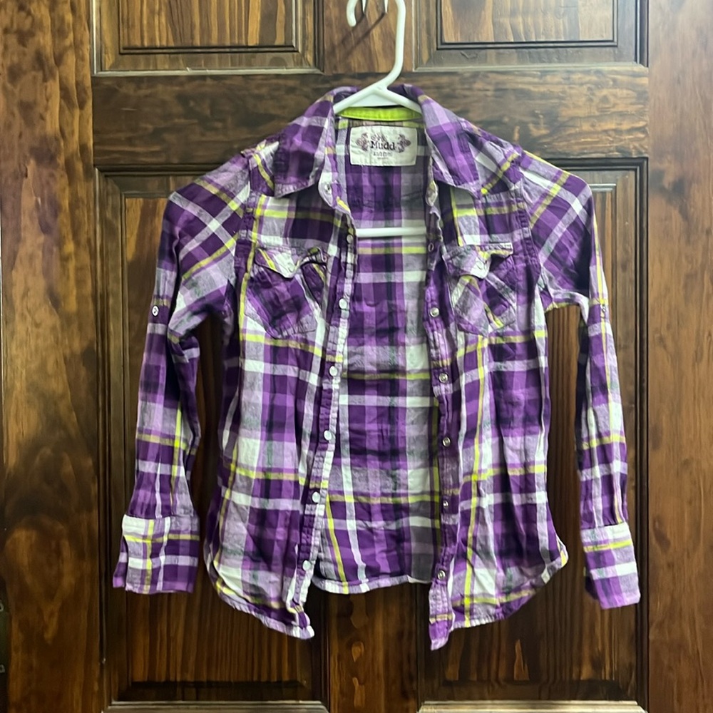 Girls Mudd button up shirt